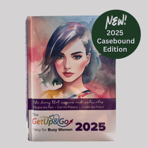 The Get up and Go Busy Women's Casebound Diary 2025